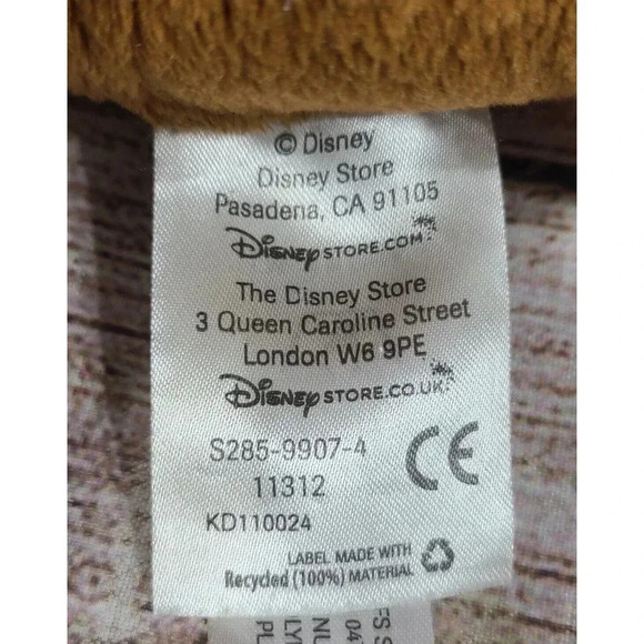 Disney Plush Chip Chipmunk Stuffed Animal Toy Brown Cream 7.5" - Picture 4 of 4